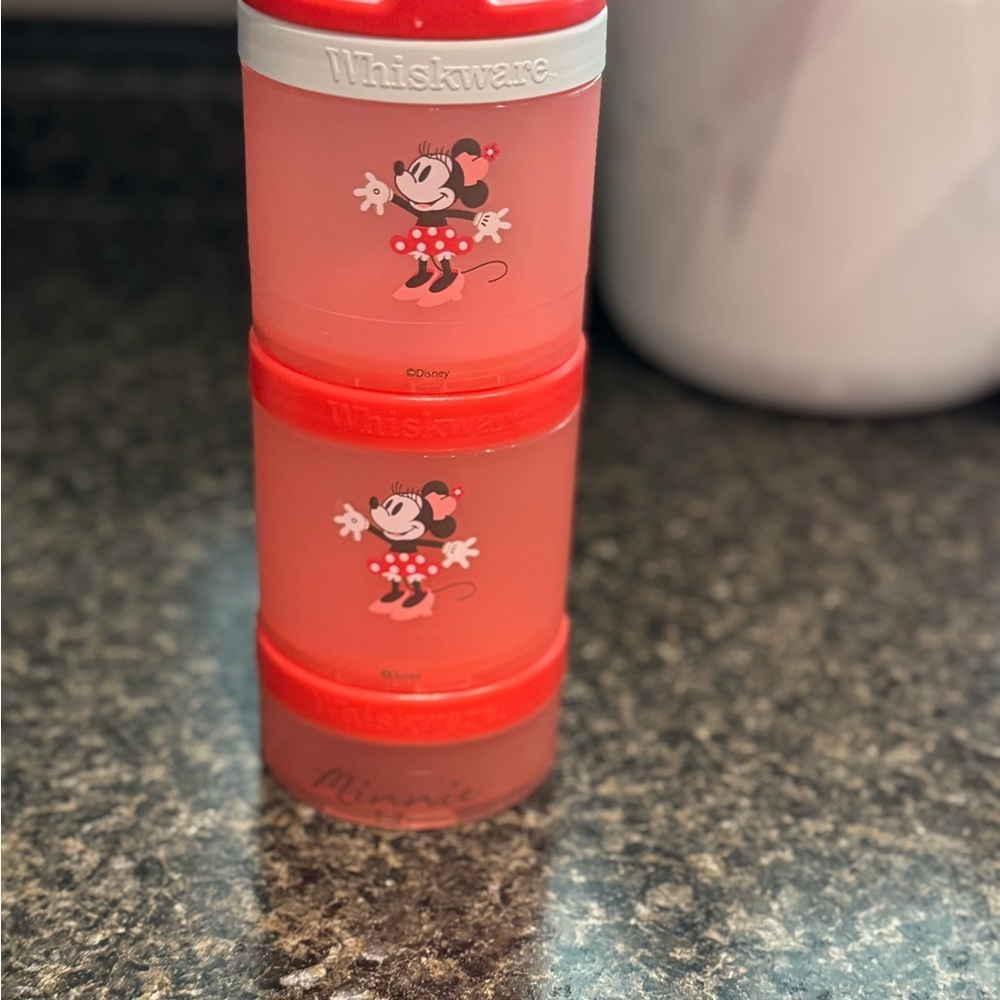 Minnie/Mickey Mouse Red Snack Container - Picture 1 of 2